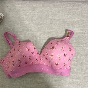 PINK Victoria's Secret Pink Bra with Molded Cups and Adjustable Straps